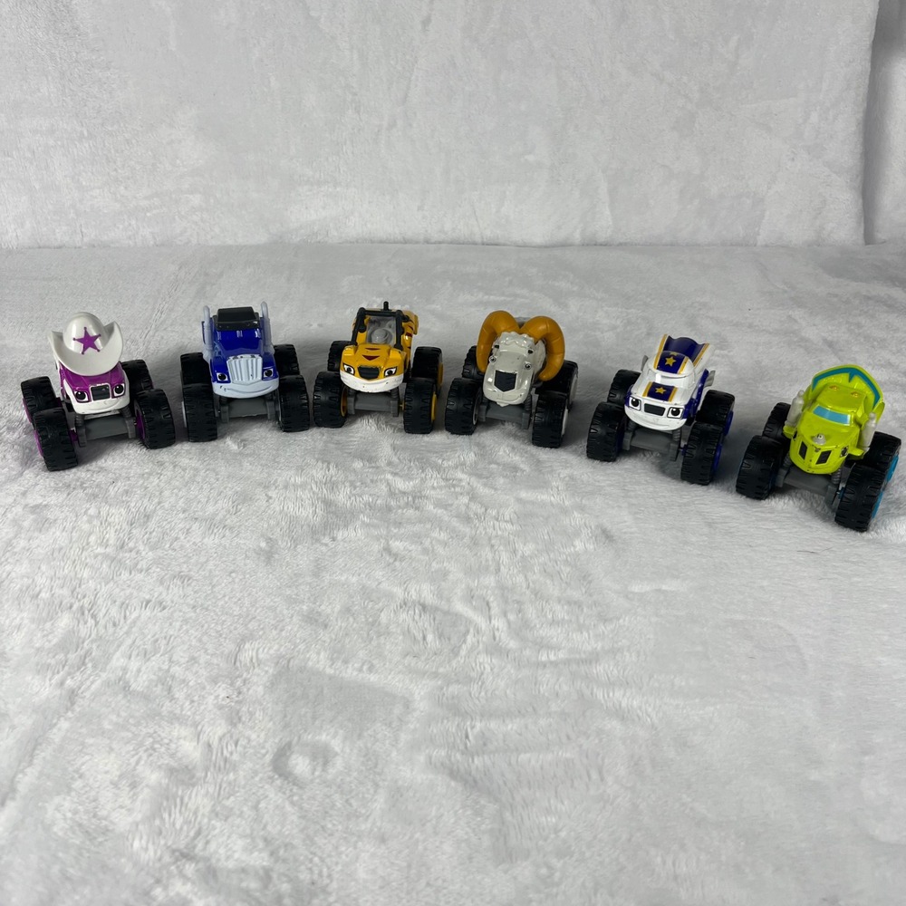 Fisher-Price Blaze and the Monster Machines Diecast Toy Truck Lot of 6 Mattel